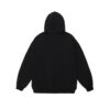 Black Solid Regular Hoodie - Image 2