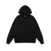 Black Solid Regular Hoodie